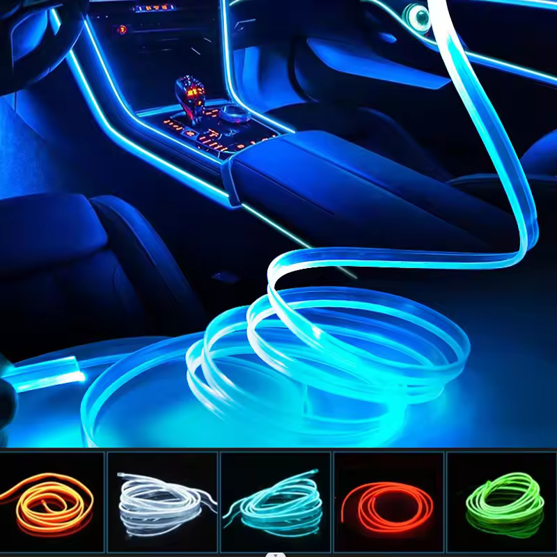 Car Interior Decorative Lamps Strips Atmosphere Lamp Cold Light Decorative Dashboard Console Auto LED Ambient Lights 1/2/3/4/5M Car Interior Decorative Lamps St
